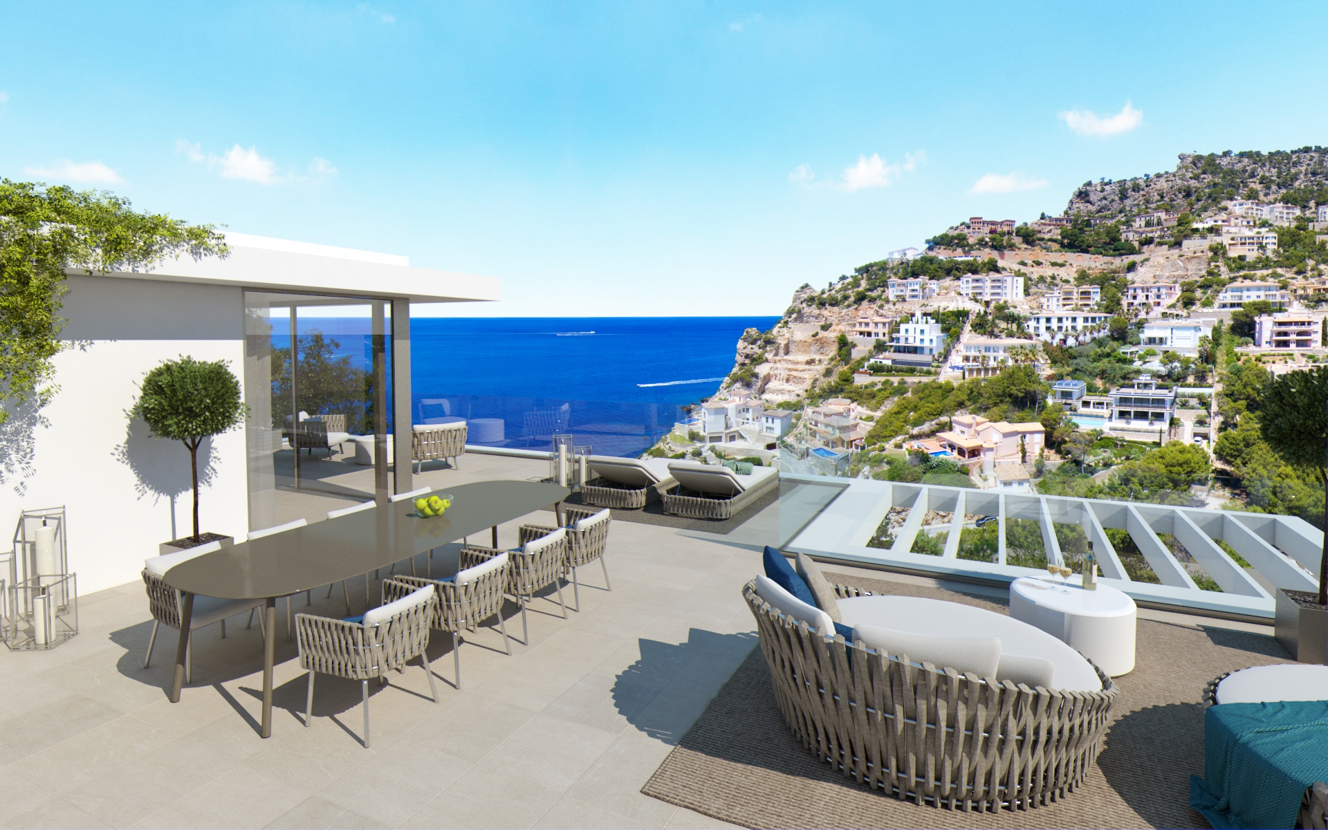 Villa de nueva construción con vistas fantásticas al mar